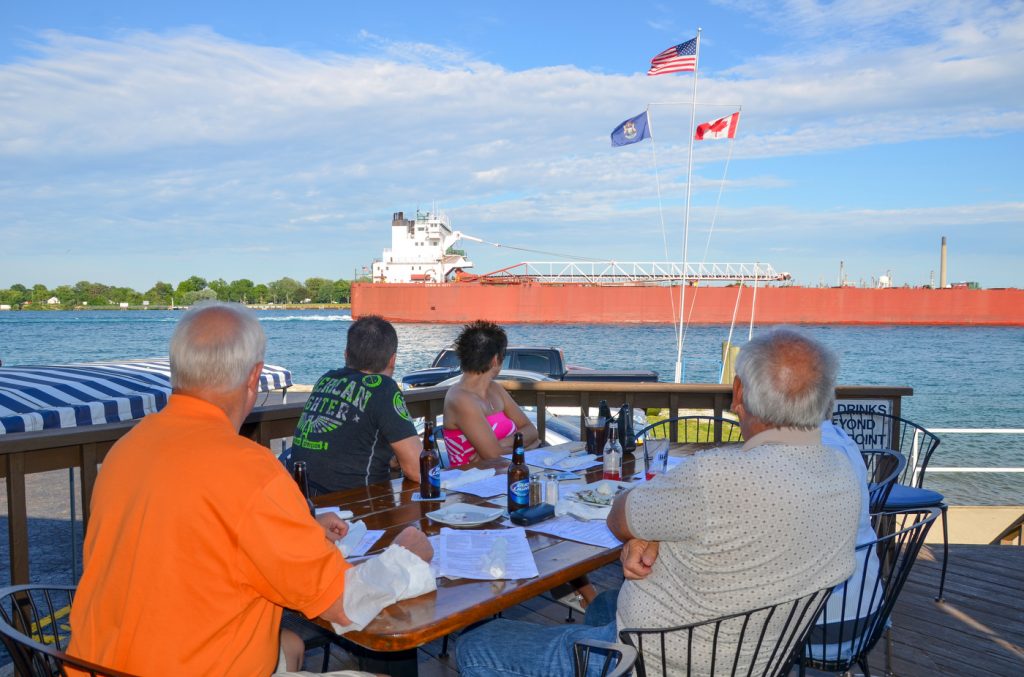 Explore Michigan │Boatnerds watching ships on the St. Clair River