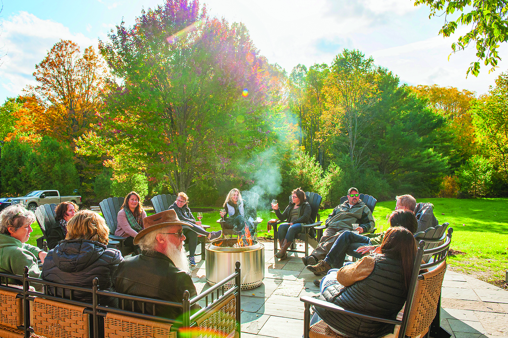 Explore Michigan - Fall firepit